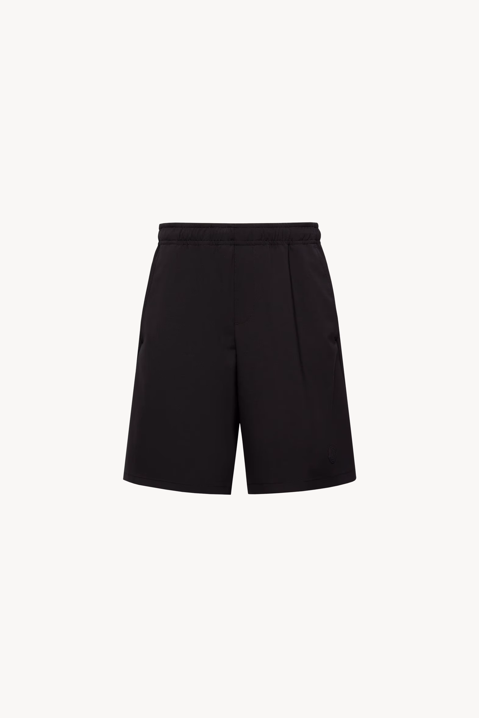 Logo Patch Shorts Men Black Moncler 2